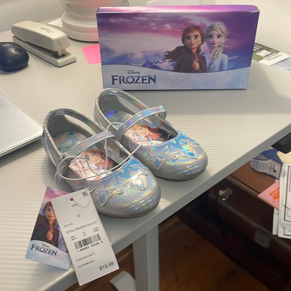 Disney Frozen girls ballet flats size 10